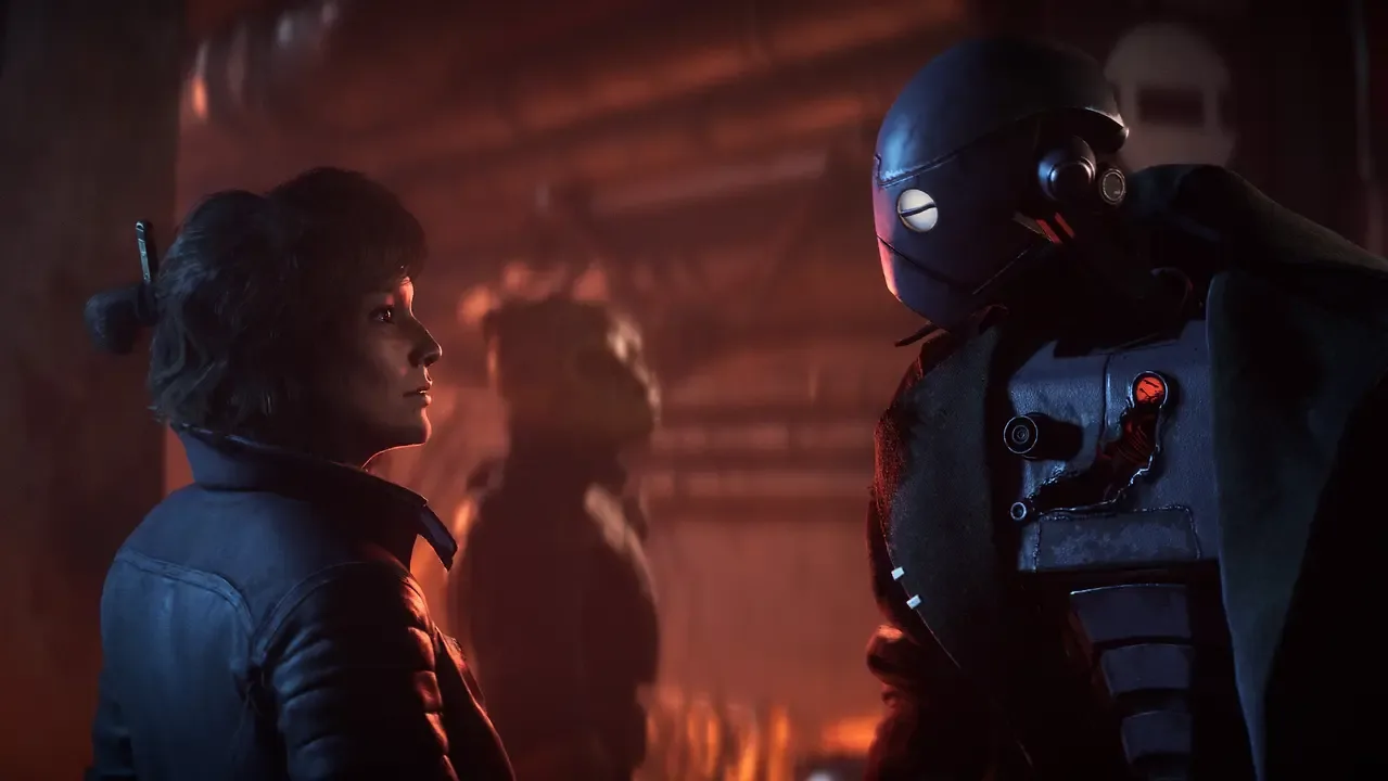 image of Star Wars Outlaws screenshot gameplay cutscene dialogue