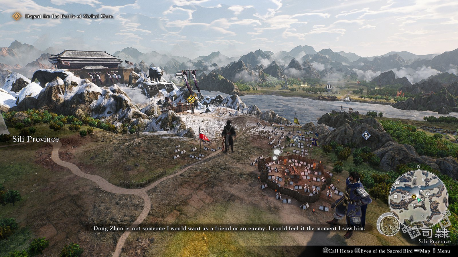 image of world map in Dynasty Warrior: Origins