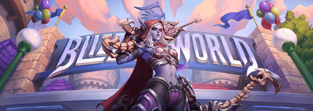 Image of Sylvanas Windrunner in BlitzWorld for the Overwatch 2 x World of Warcraft event