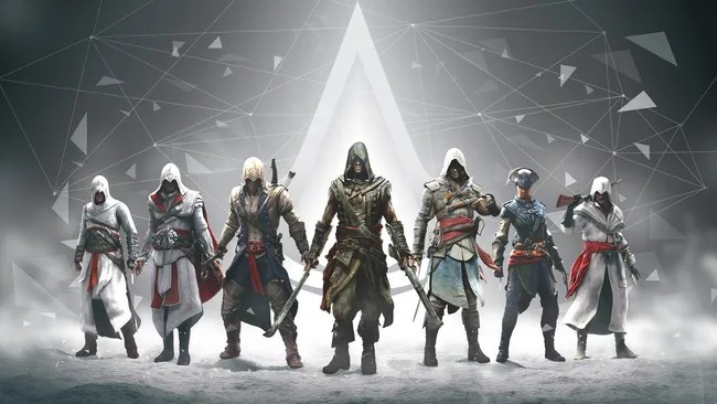 The main characters from Assassin's Creed games by Ubisoft