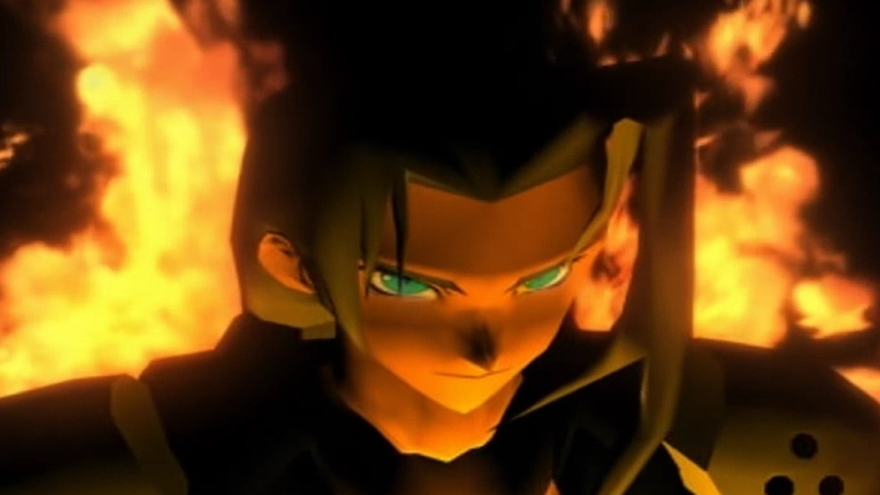 image of Sephiroth with flames during the Final Fantasy 7 Biggest Skip