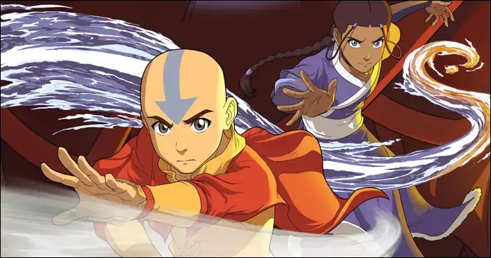 Avatar: The Last Airbender, Aang with Katara