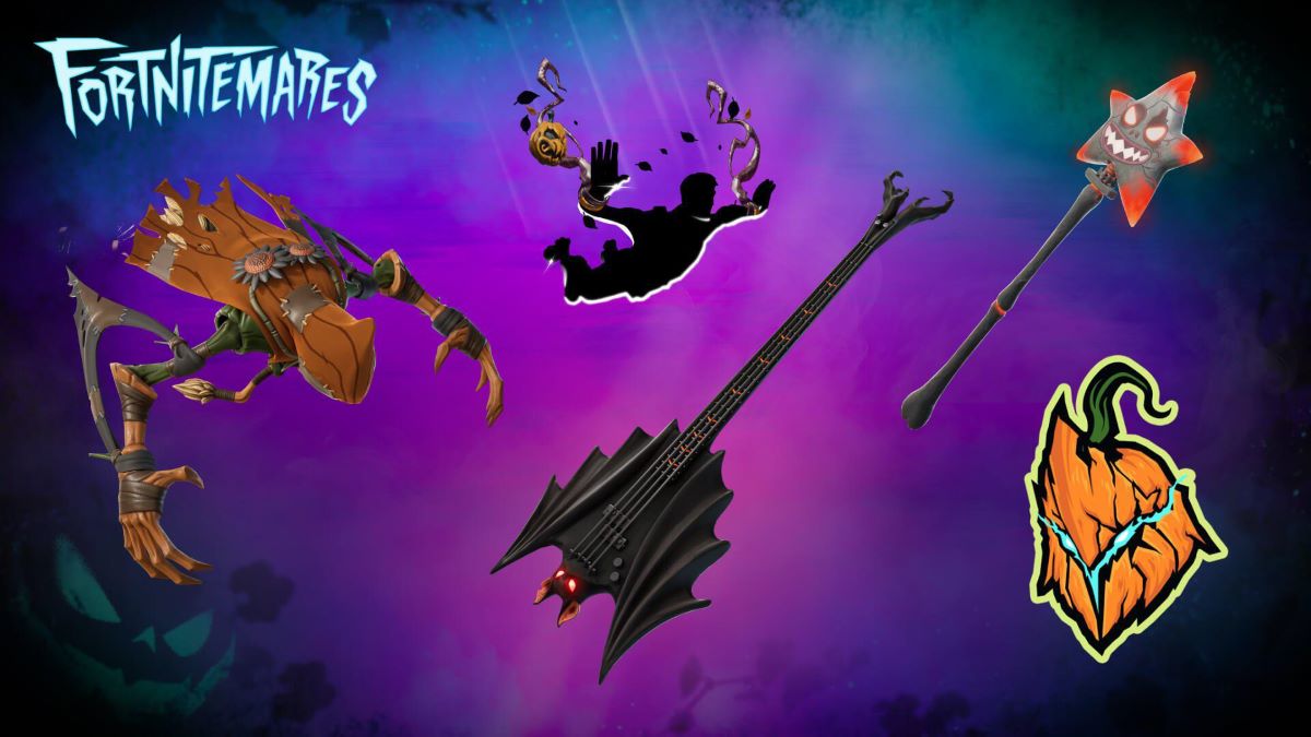 image of numerous items available in Fortnitemares Fortnite Halloween 2024