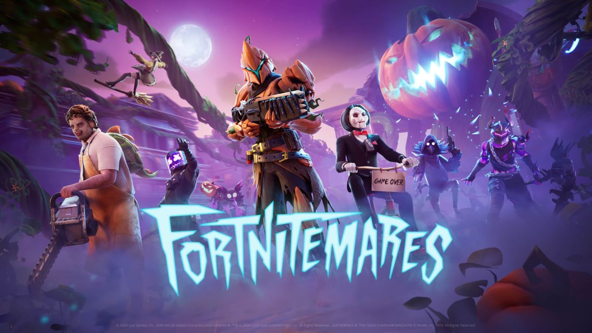 image of new character skins for Fortnite Halloween 2024 event called Fortnitemares