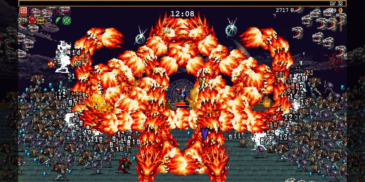 image of gameplay from Vampire Survivors Castlevania DLC