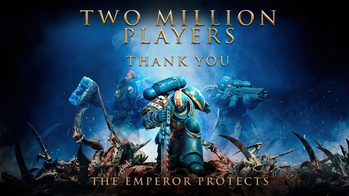 image of Warhammer 40,000 Space Marine 2 sales thanking its players and community