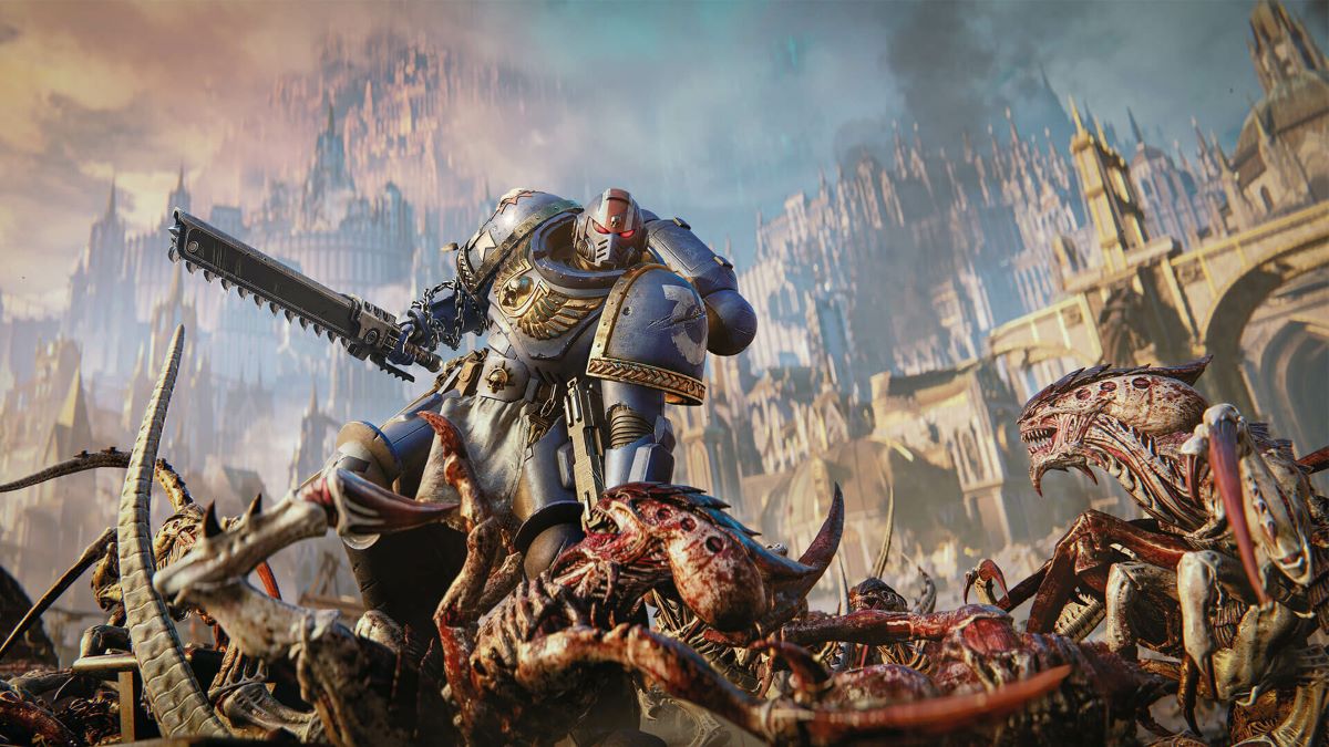 image of gameplay from that shows Warhammer 40,000 Space Marine 2 sales deserve its success