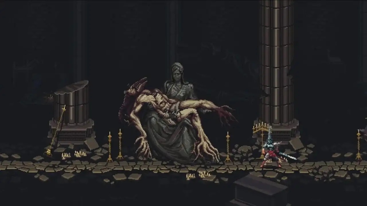 image of Blasphemous boss fight for Blasphemous review