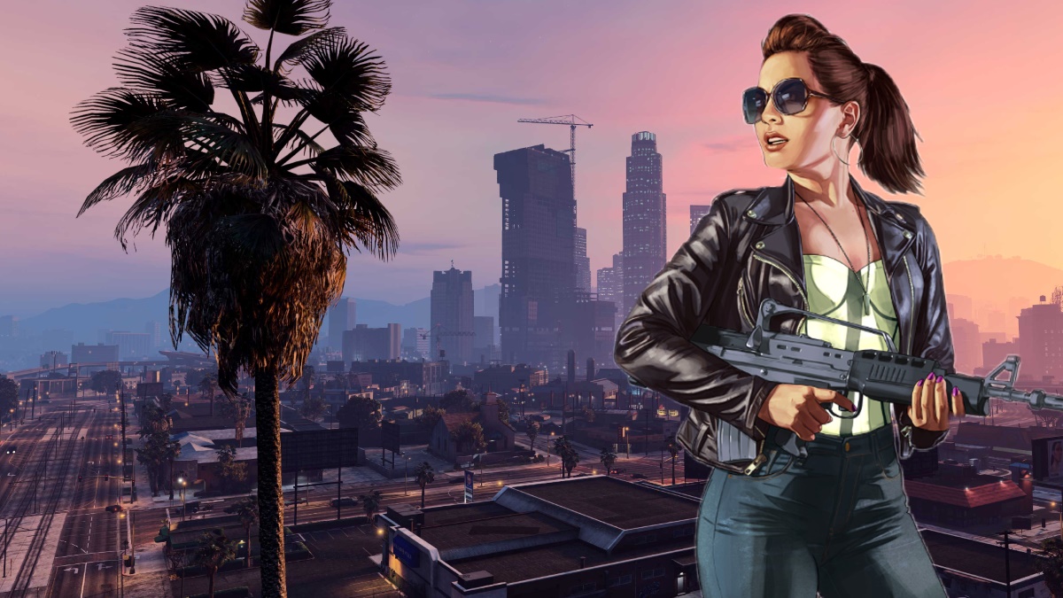 image of woman carrying an assault rifle in the GTA 6 update