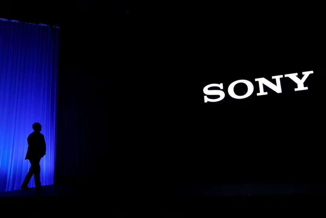 image of a sillhouette of a man over a logo of Sony for Kadokawa confirms Sony's buyout offer