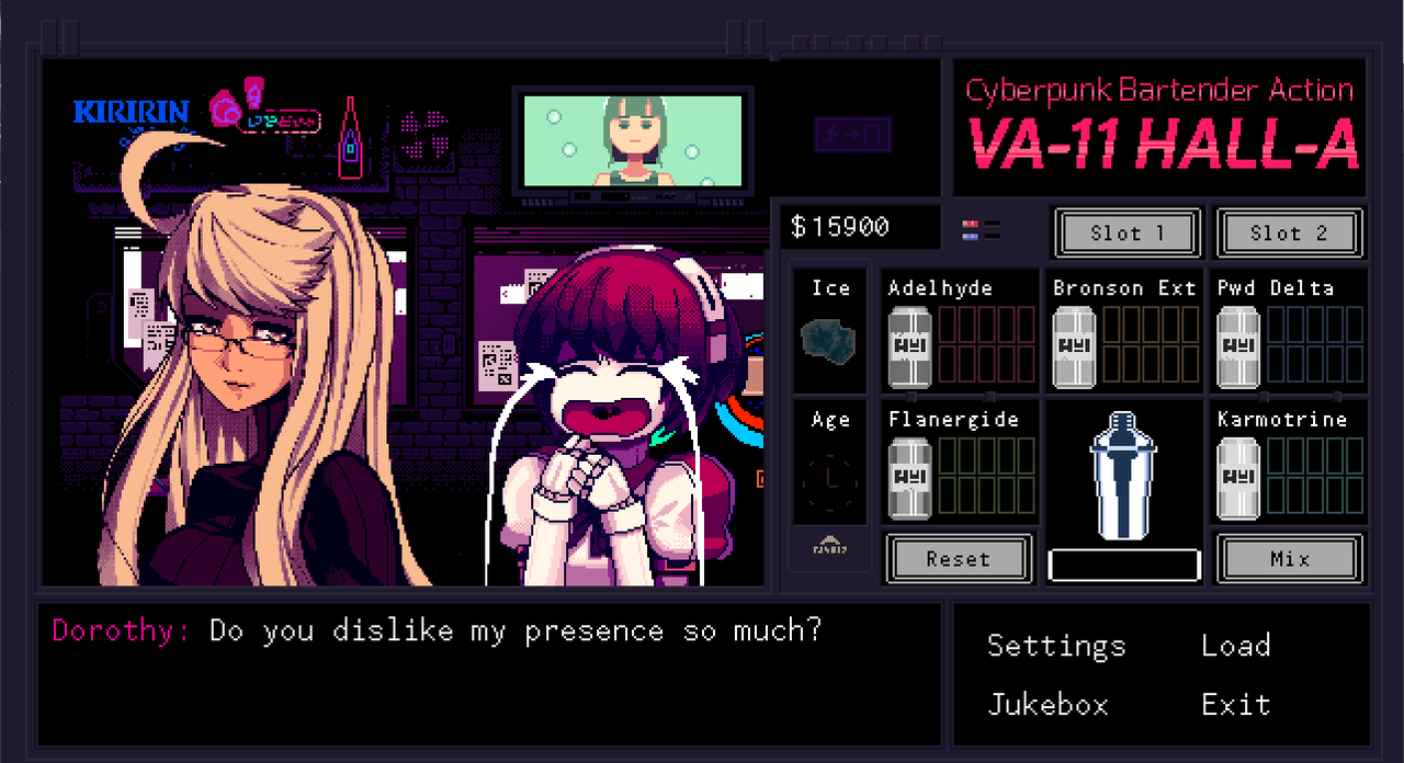 VA-11 Hall-A: Cyberpunk Bartender Action