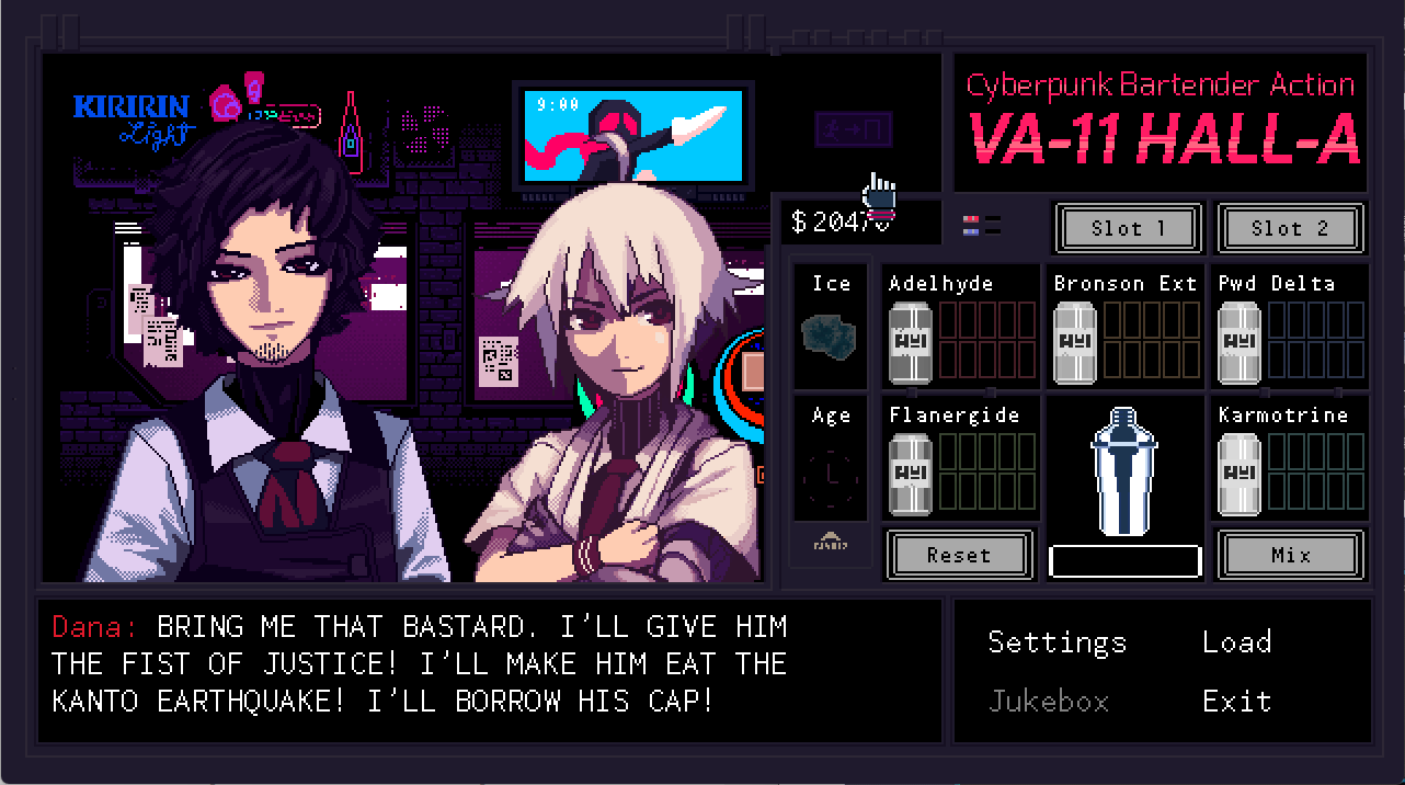 VA-11 Hall-A: Cyberpunk Bartender Action