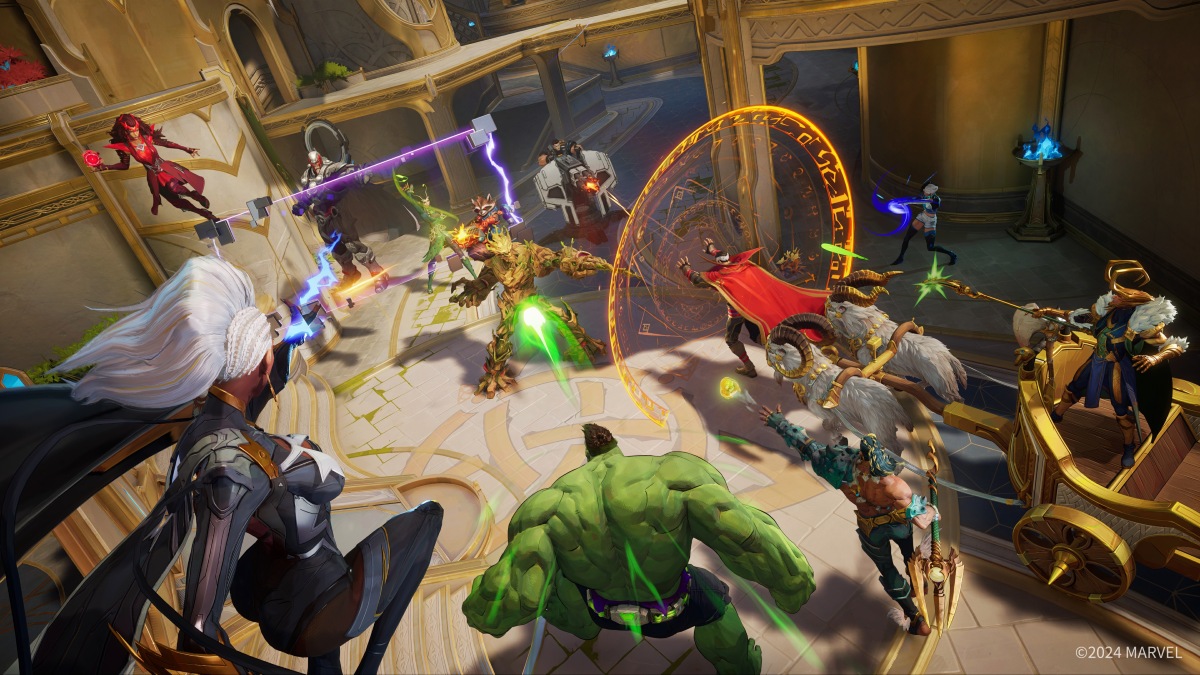 image of Marvel Rivals 10 Million Players fighting in arena