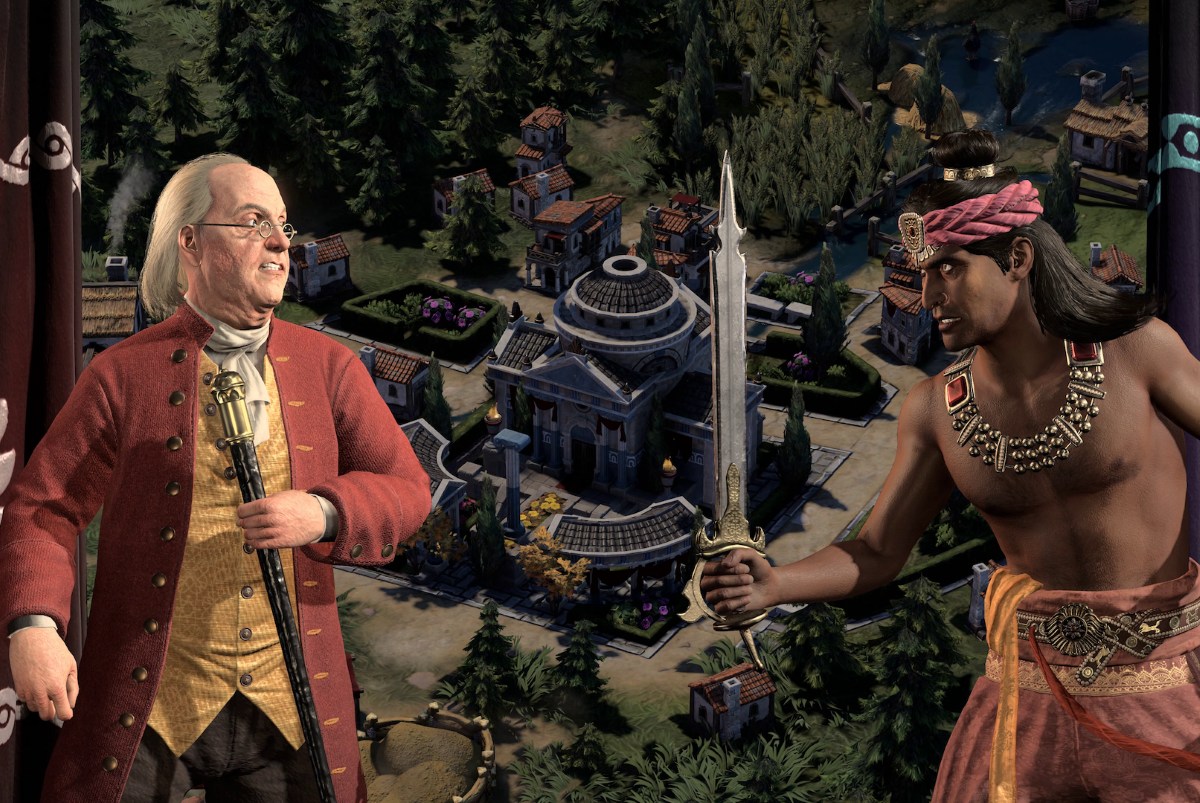 image of Civilization 7 release fight between two factions