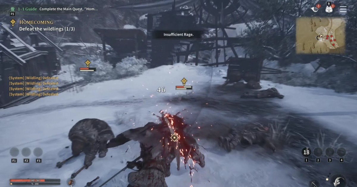 image of combat gameplay for Game of Thrones Kingsroad